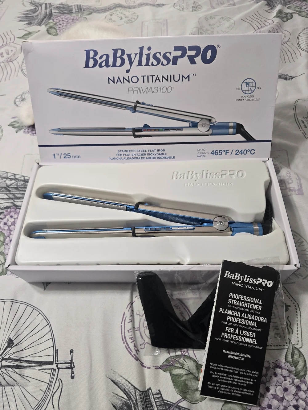 BaBylissPRO Nano Titanium 1" Metallic Blue Multi-Styler EUC - Picture 1 of 14
